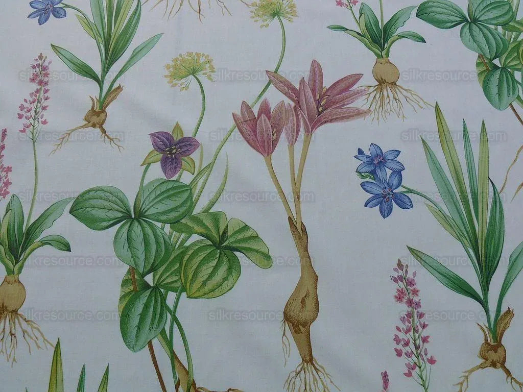 2.25y Scalamandre Les Fleurs Flower Gardens Gw-white MSRP