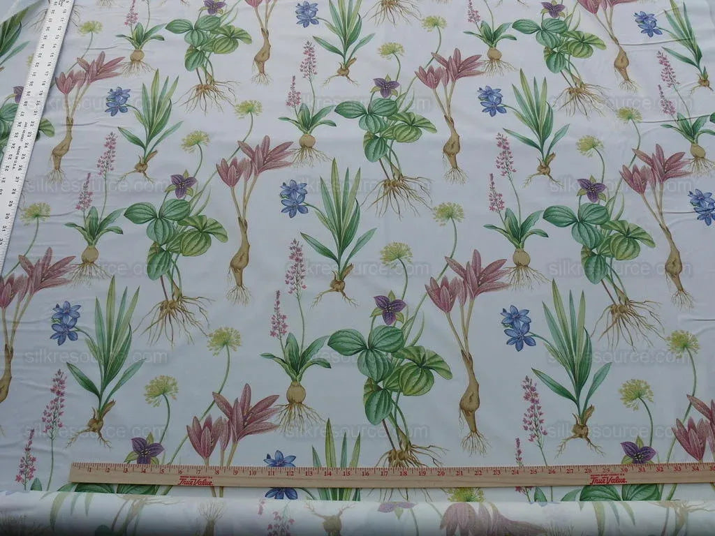 2.25y Scalamandre Les Fleurs Flower Gardens Gw-white MSRP