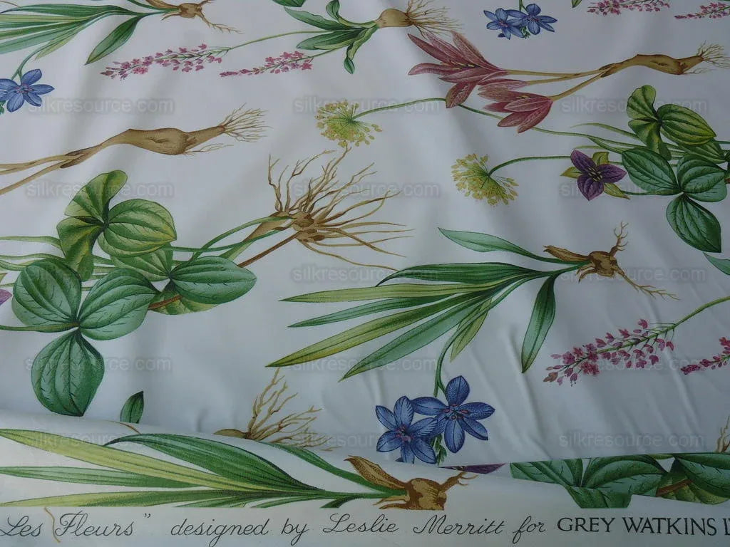 2.25y Scalamandre Les Fleurs Flower Gardens Gw-white MSRP