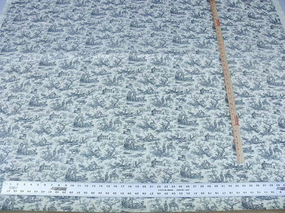 Scalamandre French Toile Farm Amuse Bouches Black On Cream Print MSRP USD 392/Y