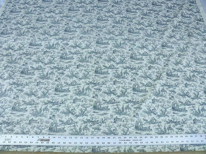 Scalamandre French Toile Farm Amuse Bouches Black On Cream Print MSRP USD 392/Y