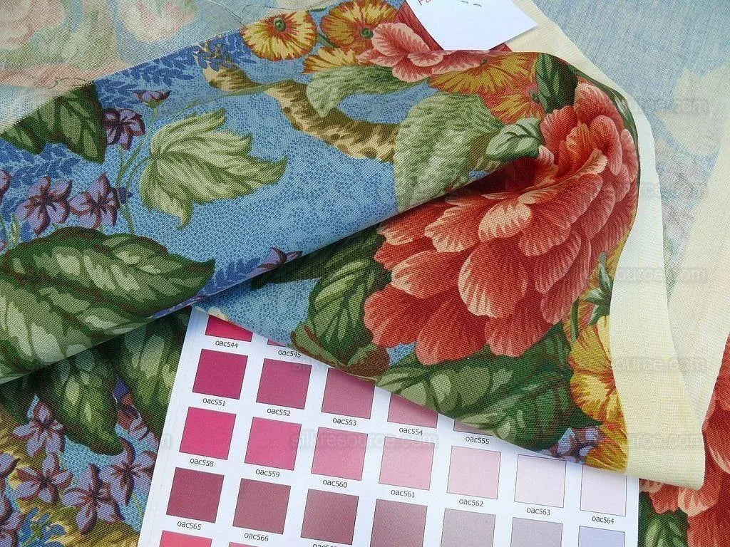 By Yard Scalamandre Old World Weavers Romsey Blue Multi Flower Tree Of Life English MSRP USD 508/y