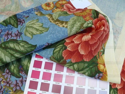 By Yard Scalamandre Old World Weavers Romsey Blue Multi Flower Tree Of Life English MSRP USD 508/y