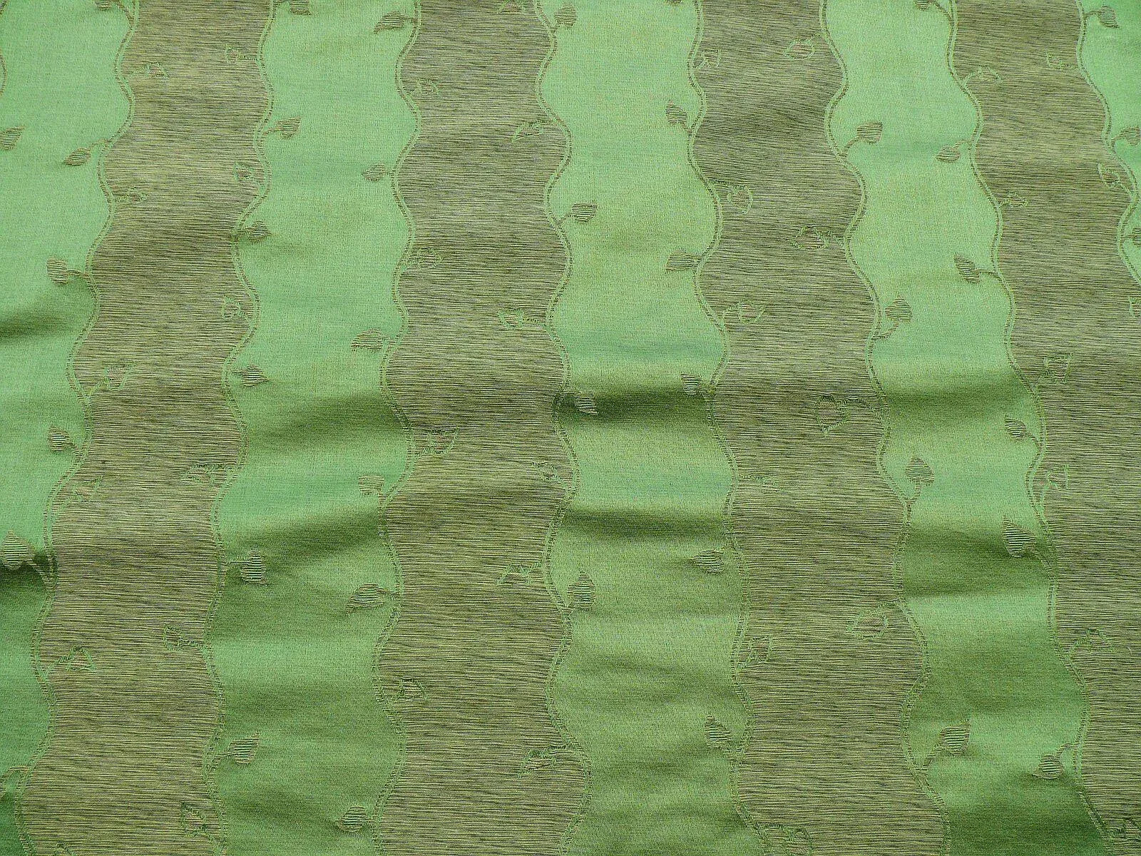 BTY SCALAMANDRE LEAVES STRIPE-BEIGE GREEN REVERSIBLE MSRP $216