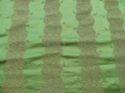 BTY SCALAMANDRE LEAVES STRIPE-BEIGE GREEN REVERSIBLE MSRP $216