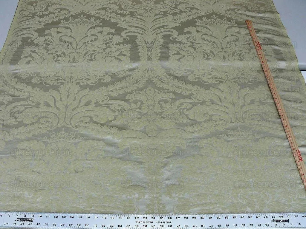 1.9y Scalamandre Italian Damask Gauffre Seafoam MSRP USD 440/Yard