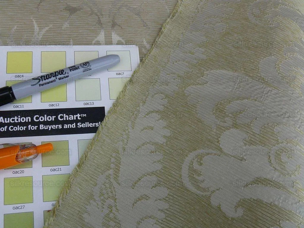 1.9y Scalamandre Italian Damask Gauffre Seafoam MSRP USD 440/Yard