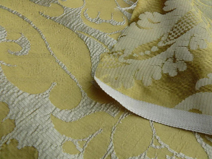 7.75y Scalamandre Italian Damask Silk Gauffre-gold MSRP USD 440/Y