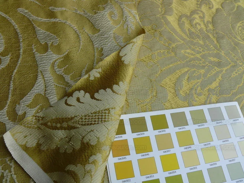 7.75y Scalamandre Italian Damask Silk Gauffre-gold MSRP USD 440/Y