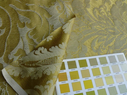 7.75y Scalamandre Italian Damask Silk Gauffre-gold MSRP USD 440/Y