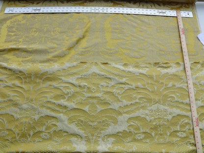 7.75y Scalamandre Italian Damask Silk Gauffre-gold MSRP USD 440/Y