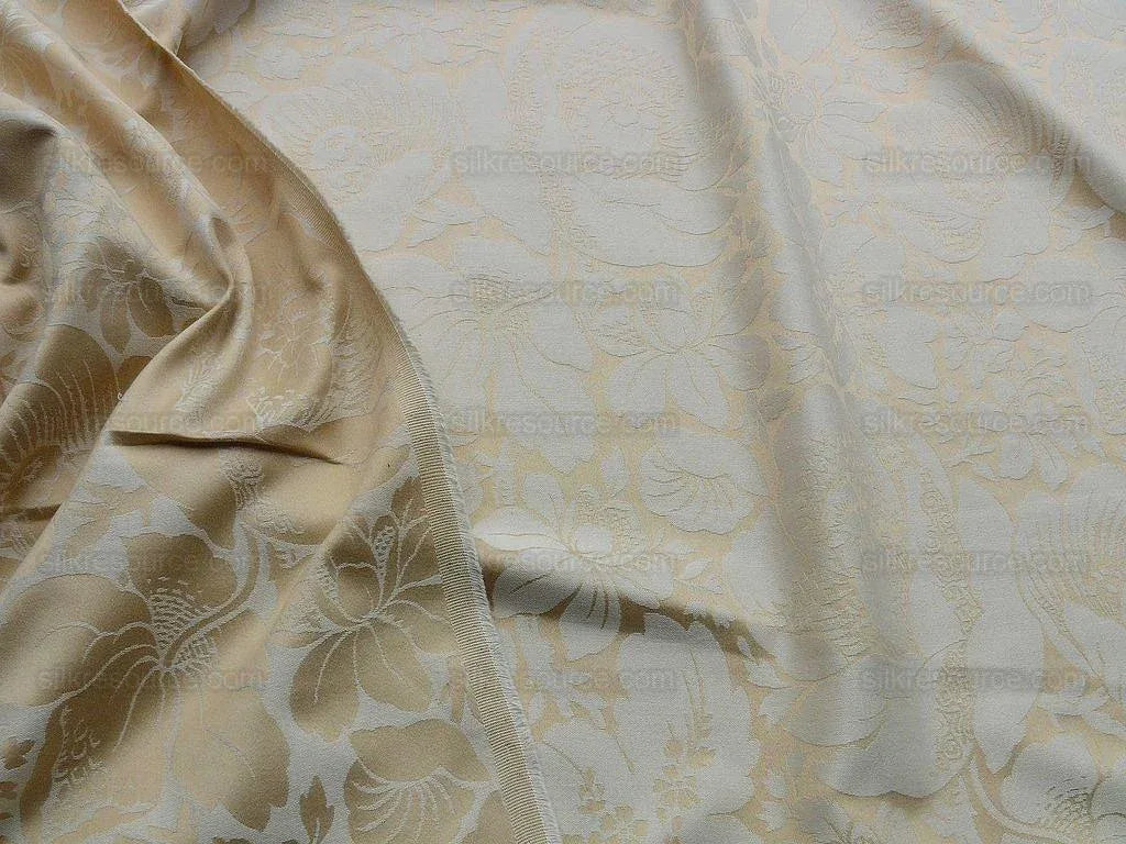 by yard Scalamandre Chelsea Damask Fh Parchment White MSRP USD 192/y