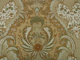 By Yard Bty Scalamandre Old World Weavers Fonthill France Persan Arabic Hand Print Cream Beige Green "Ivory" Gold MSRP USD 296/Y