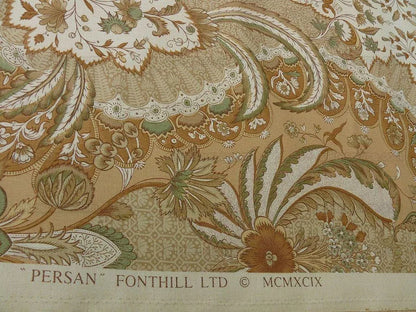 1.6y Scalamandre Persan Exquisite Hand Print France Ivory $296