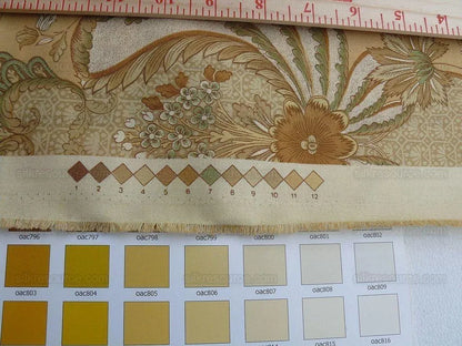 1.6y Scalamandre Persan Exquisite Hand Print France Ivory $296