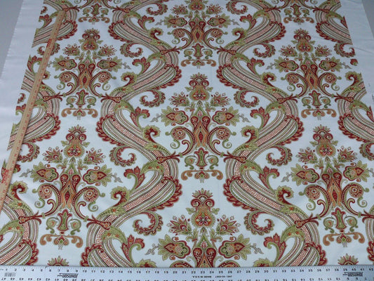 9.5Y SCALAMANDRE HUDSON MULTI/WHITE PAISLEY fr FRANCE MSRP$216/Y