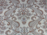 By Yard Scalamandre Hudson Neutral Beige Paisley Printed Cotton Sateen Belle Jardin Collection Fr France MSRP USD 216/y