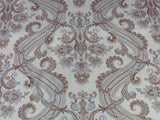 14Y SCALAMANDRE HUDSON-NEUTRAL BEIGE PAISLEY fr FRANCE MSRP$3024