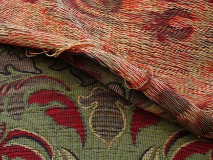 7.38y Scalamandre Novaro Multi Green Wool Medallion MSRP USD 596/Y