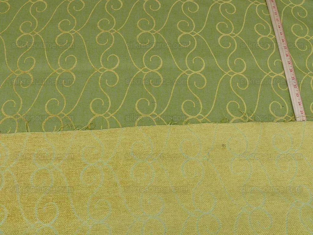 By yard Scalamandre Ayesha Chenille Jacquard Green MSRP USD 296/Y