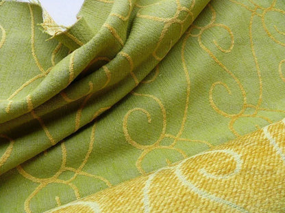 By yard Scalamandre Ayesha Chenille Jacquard Green MSRP USD 296/Y