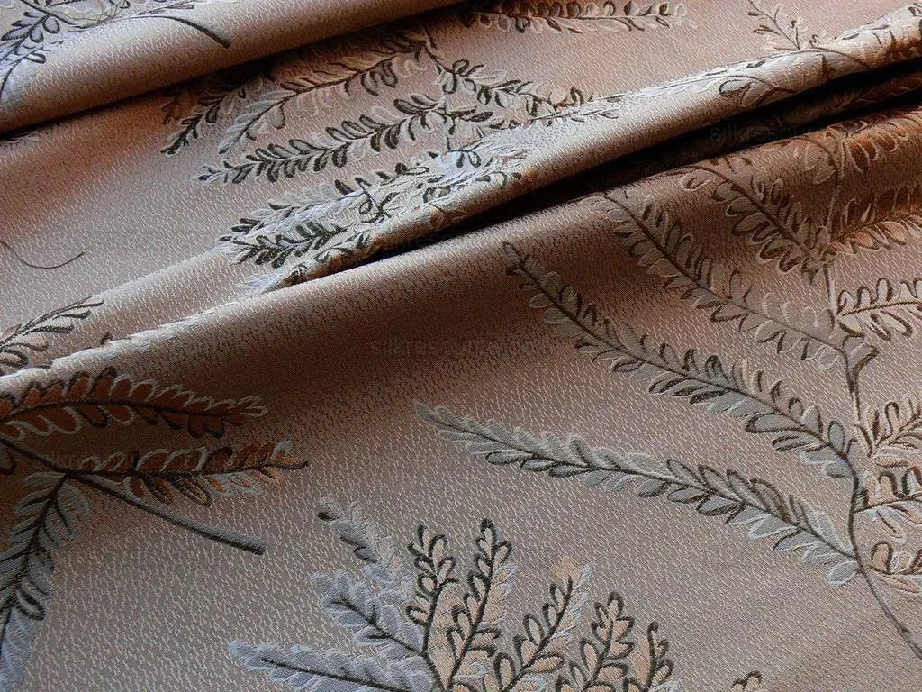 By Yd Scalamandre Woodside Fern Damask Canyon Copper MSRP USD 480/Y