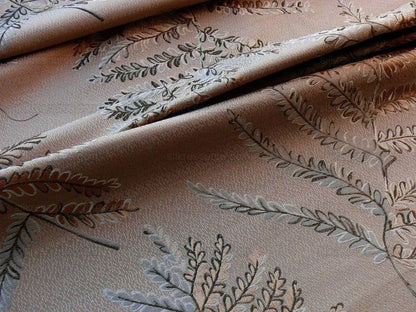 By Yd Scalamandre Woodside Fern Damask Canyon Copper MSRP USD 480/Y