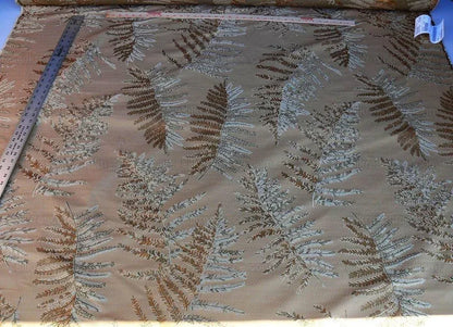 By Yd Scalamandre Woodside Fern Damask Canyon Copper MSRP USD 480/Y