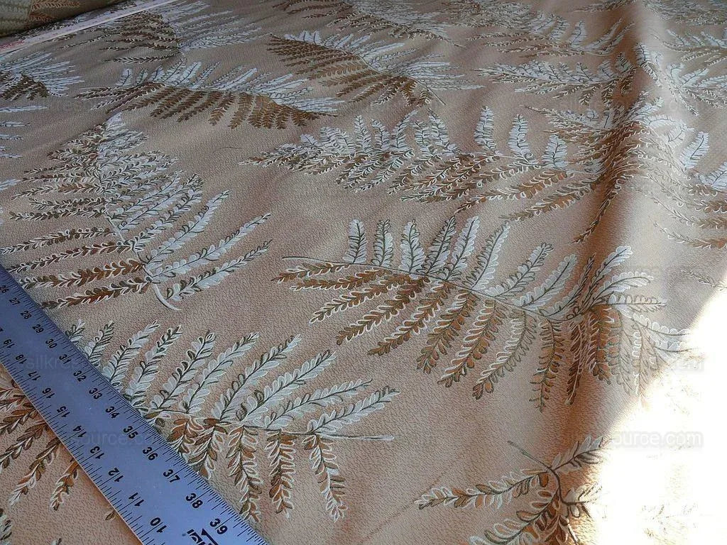 By Yd Scalamandre Woodside Fern Damask Canyon Copper MSRP USD 480/Y