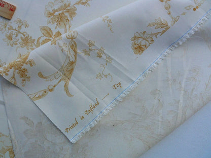 Bty Scalamandre Charlecote Gold White Toile De Jouy Angels UK Country MSRP 128/Y