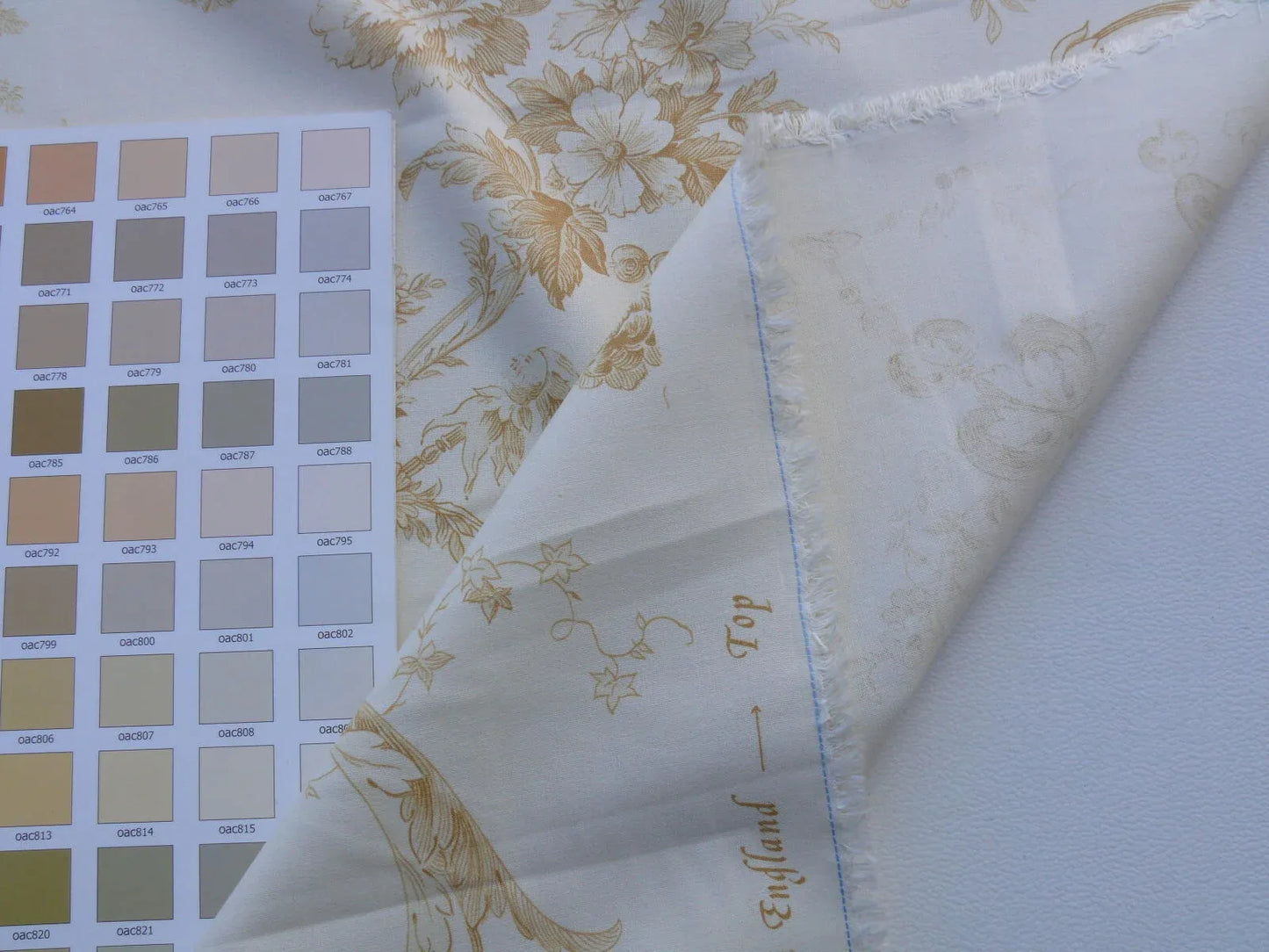 Bty Scalamandre Charlecote Gold White Toile De Jouy Angels UK Country MSRP 128/Y