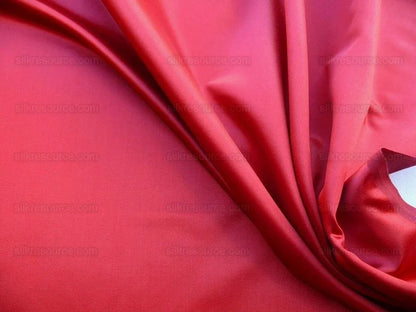 Bty Scalamandre Silk Satin Tango Red Zesty Bright Red Liquid Lux