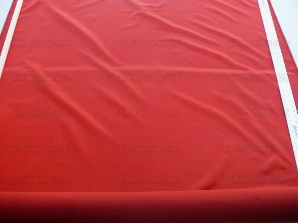 Bty Scalamandre Silk Satin Tango Red Zesty Bright Red Liquid Lux