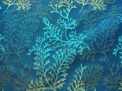 By Yard Scalamandre Corail Deep Water Blue Silk Damask MSRP USD 136/Y