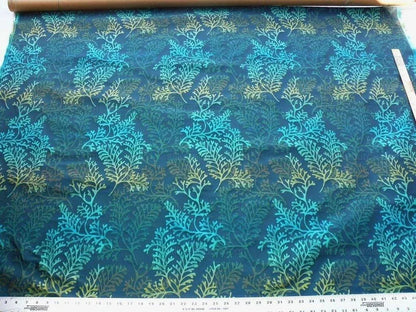 By Yard Scalamandre Corail Deep Water Blue Silk Damask MSRP USD 136/Y