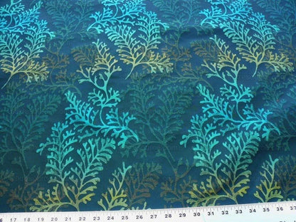 By Yard Scalamandre Corail Deep Water Blue Silk Damask MSRP USD 136/Y