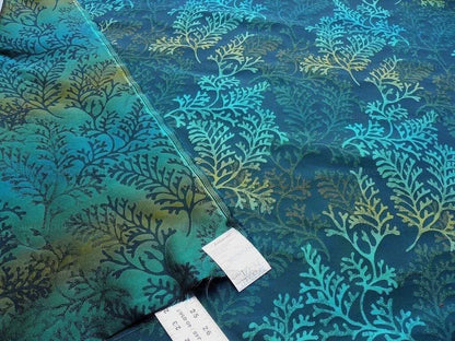 By Yard Scalamandre Corail Deep Water Blue Silk Damask MSRP USD 136/Y