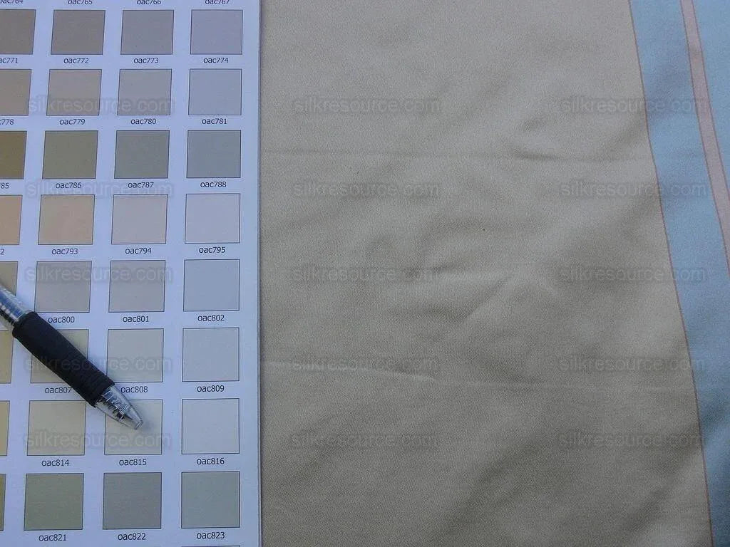 Bty Scalamandre Caribu Stripe Blue Rose Creme Silk MSRP USD 200/Y