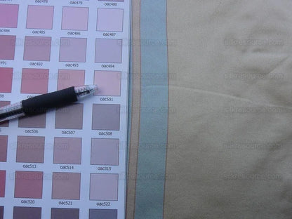 Bty Scalamandre Caribu Stripe Blue Rose Creme Silk MSRP USD 200/Y