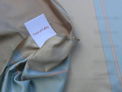 Bty Scalamandre Caribu Stripe Blue Rose Creme Silk MSRP USD 200/Y