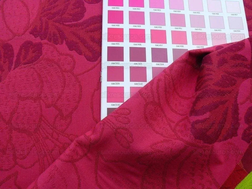 6.5y Scalamandre Le Eden Fuchsia Peony Chinoiserie MSRP USD 284/Y