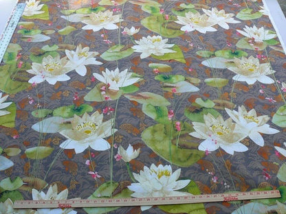 By Yd Scalamandre Fonthills Nenuphar Waterlili Lotus Pond Koi Fish Water Garden MSRP USD196/y