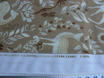 By yard Scalamandre Into The Woods Birch Deer Rabbit Hare Horse MSRP USD 204/Y