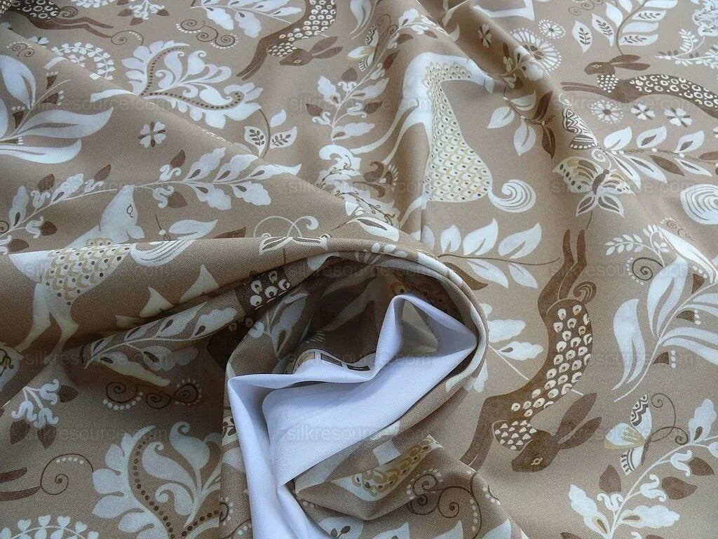 By yard Scalamandre Into The Woods Birch Deer Rabbit Hare Horse MSRP USD 204/Y