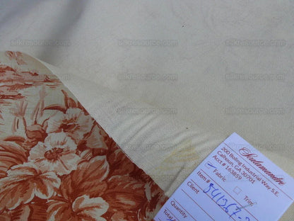 By Yd Scalamandre El Remanso Toile Copper Red Spanish Country Pool Ducks 62" Wide