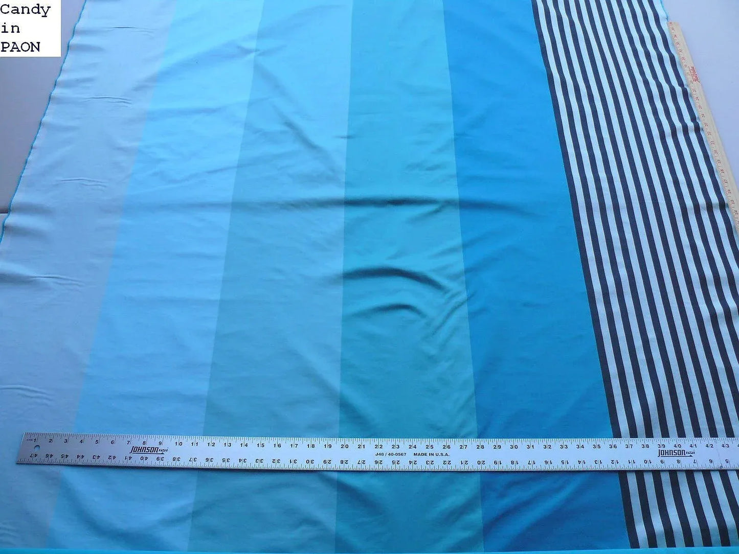 4Y SCALAMANDRE Lelievre PARIS-PAON BLUE SILK SATIN MSRP$1360