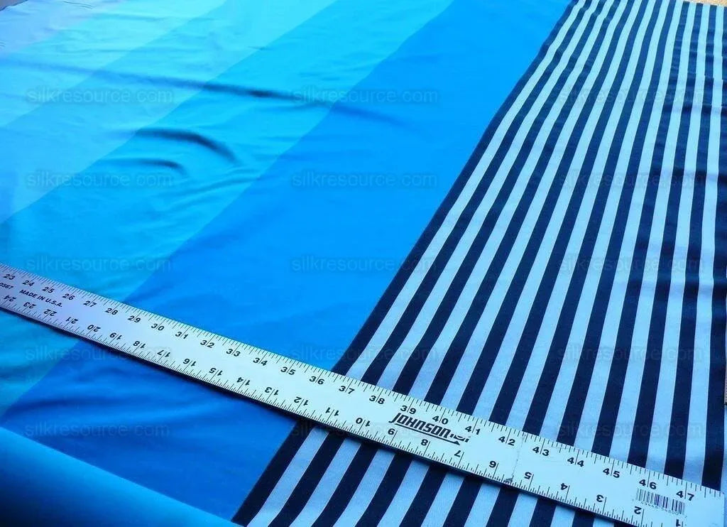 4y Scalamandre Lelievre Paris-paon Blue Silk Satin MSRP USD 1360/y