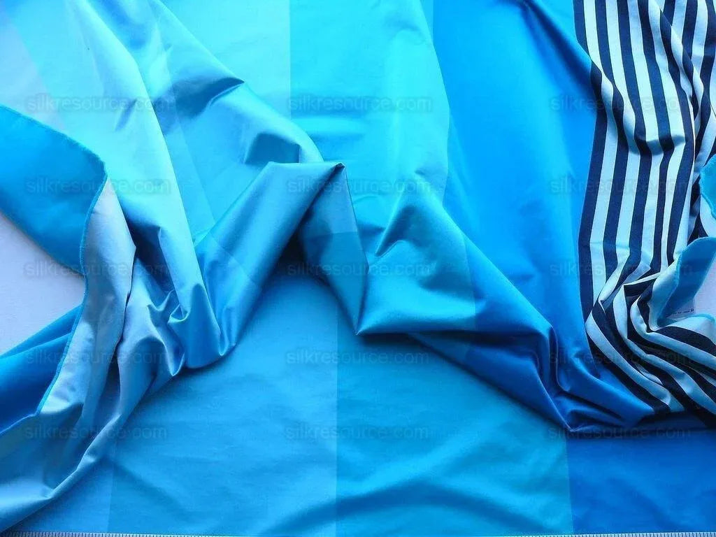 4y Scalamandre Lelievre Paris-paon Blue Silk Satin MSRP USD 1360/y