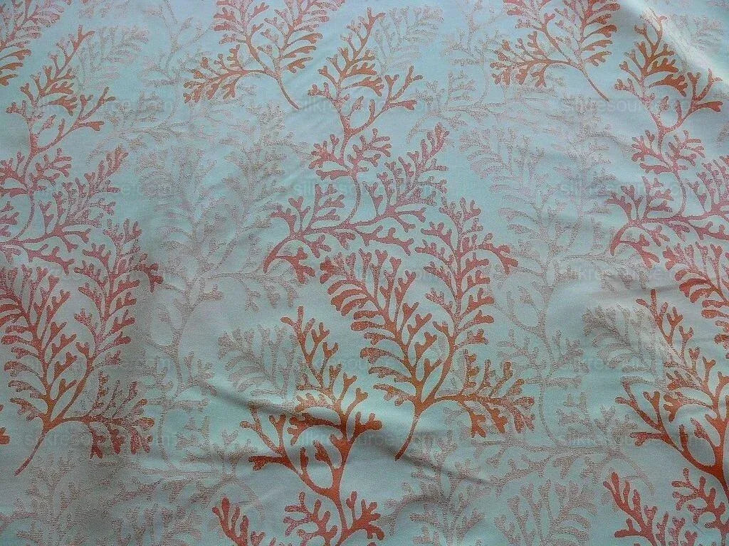 By yard Scalamandre Corail Grey Watkins Tahitian Sunset Orange Peach Coral Pink Cream MSRP USD 136/y