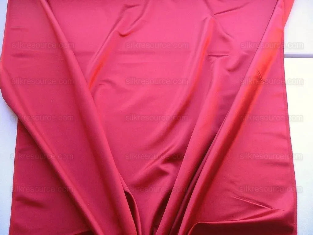 Bty Scalamandre Silk Satin Cherry Saturated Cherry Red Liquid Lux!